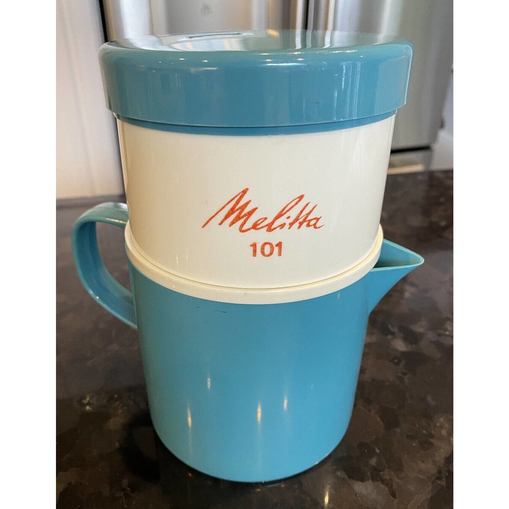 German vintage coffee maker Melitta 101 2-70 plastic coffee maker 2-3 cups Retro